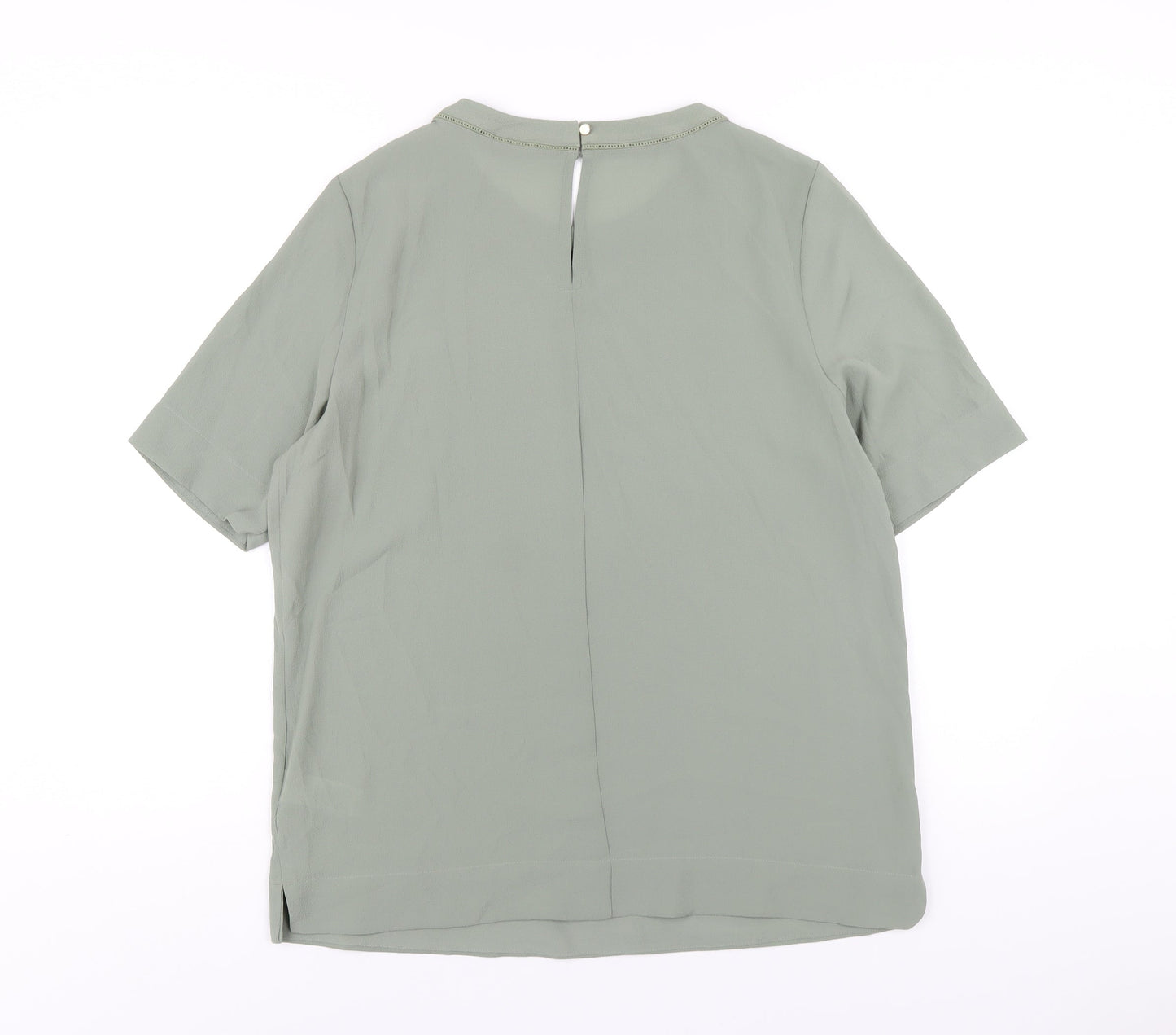 Womens UK Size 12 Marks and Spencer Green Basic T-Shirt