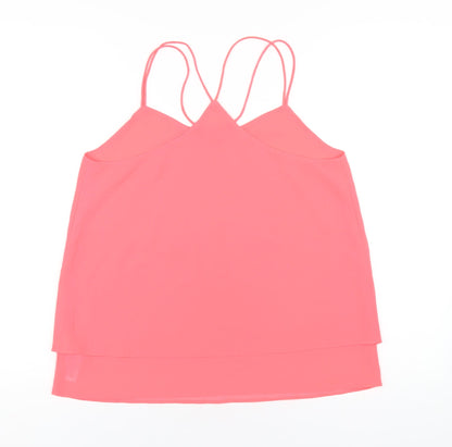 Womens UK Size 10 New Look Pink Camisole T-Shirt
