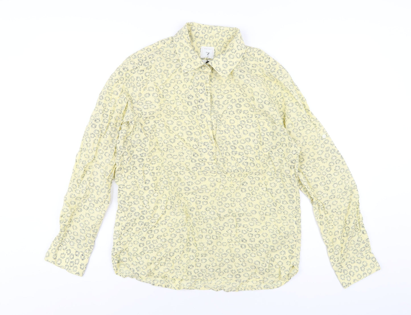 Womens UK Size S Gap Yellow Basic T-Shirt