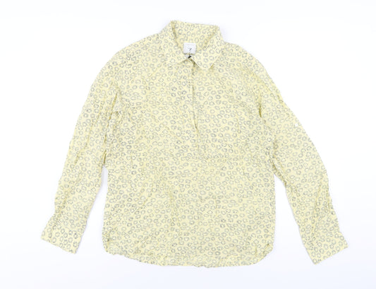 Womens UK Size S Gap Yellow Basic T-Shirt