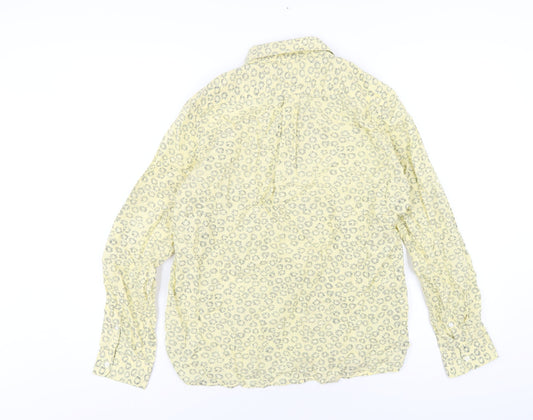 Womens UK Size S Gap Yellow Basic T-Shirt