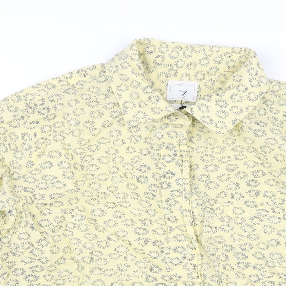 Womens UK Size S Gap Yellow Basic T-Shirt