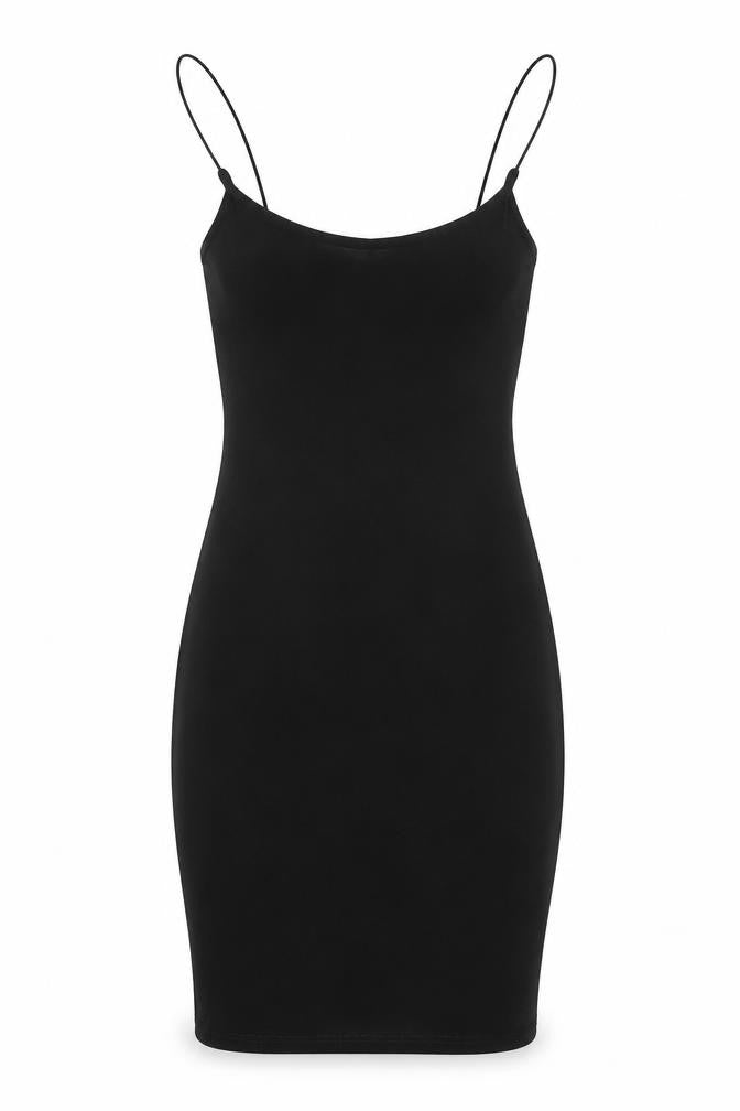 PRETTYLITTLETHING Womens Black Polyester Bodycon Size 4 Scoop Neck Pullover