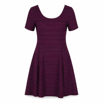 H&M Womens Purple Polyester A-Line Size M Scoop Neck Pullover