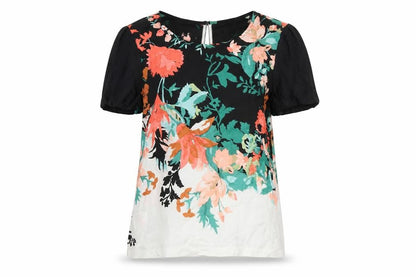 Womens UK Size M Great Plains Multicoloured Basic T-Shirt