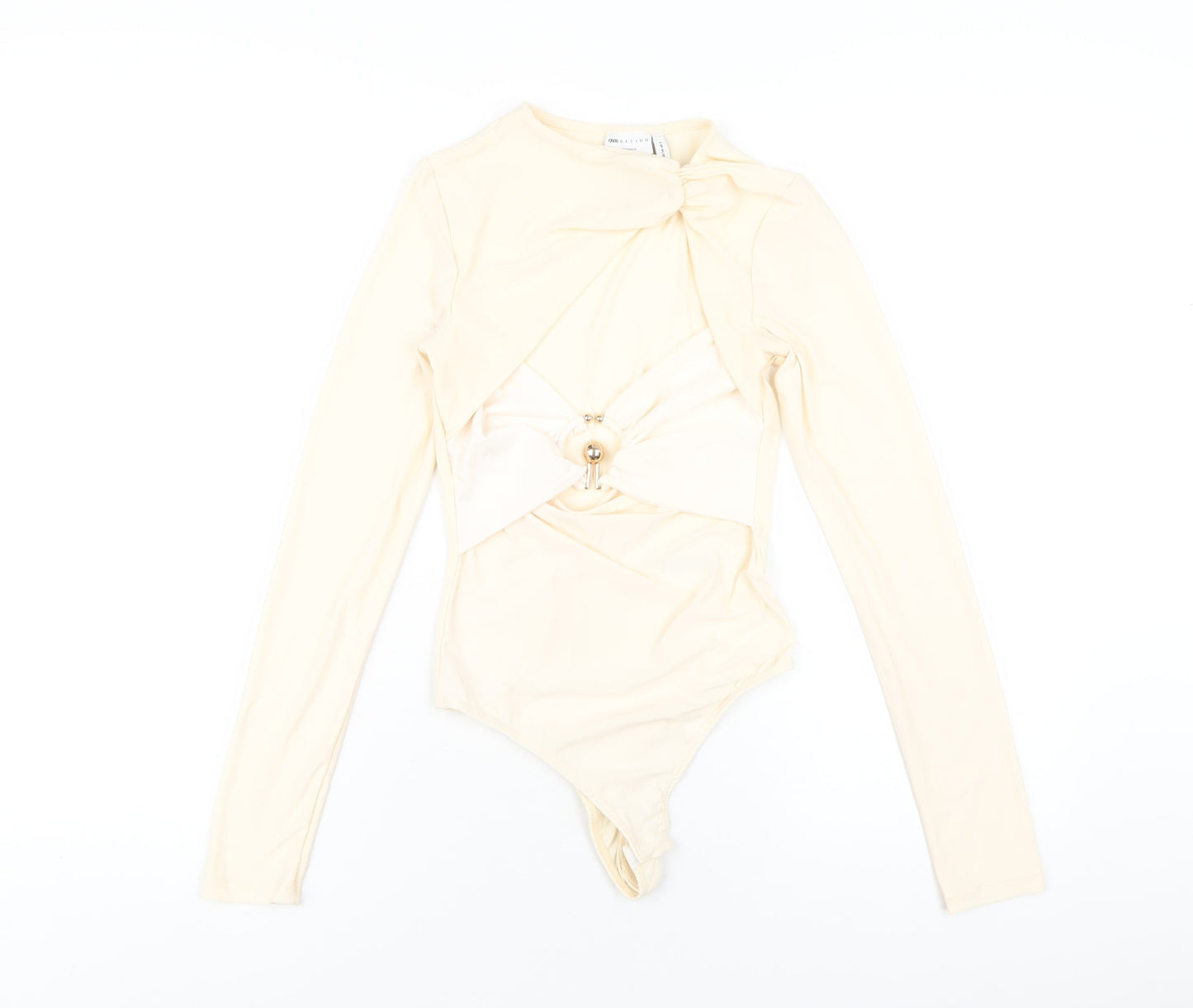Womens UK Size 6 ASOS One-Piece Ivory Bodysuit