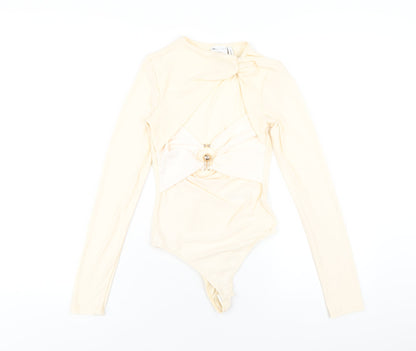 Womens UK Size 6 ASOS One-Piece Ivory Bodysuit
