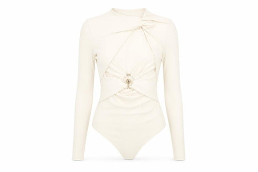 Womens UK Size 6 ASOS One-Piece Ivory Bodysuit