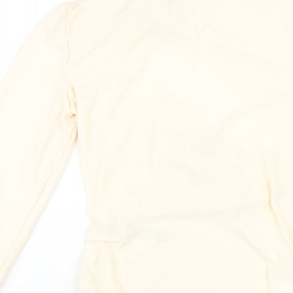 Womens UK Size 6 ASOS One-Piece Ivory Bodysuit