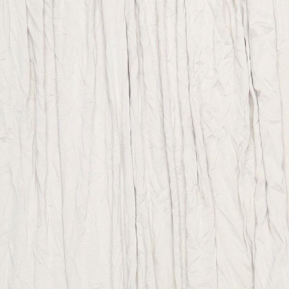 Boohoo Womens Beige Viscose Maxi Skirt Size 12