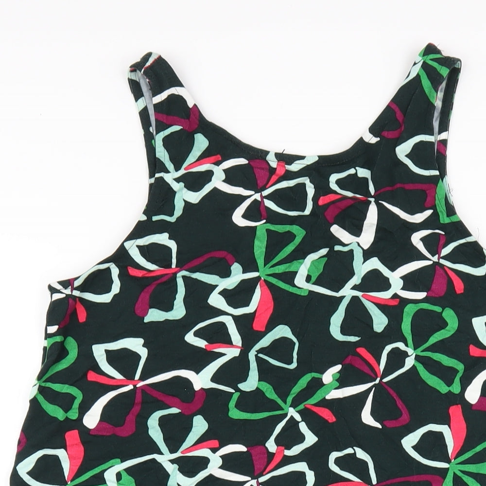 NEXT Womens Multicoloured Geometric Viscose T-Shirt Dress Size M Round Neck Pullover