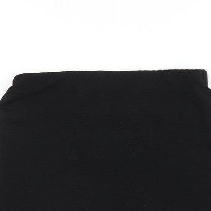 New Look Womens Black Polyester Mini Skirt Size 10