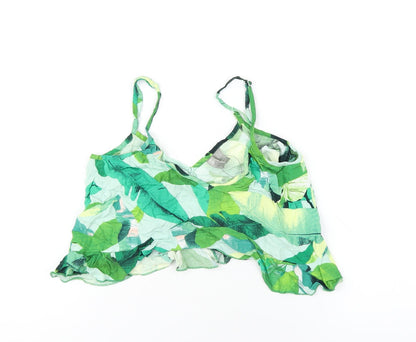 Womens UK Size 4 ASOS Green Camisole T-Shirt