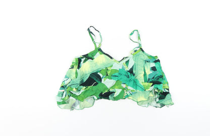 Womens UK Size 4 ASOS Green Camisole T-Shirt