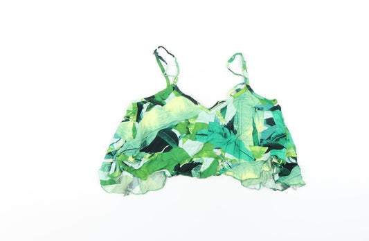 Womens UK Size 4 ASOS Green Camisole T-Shirt