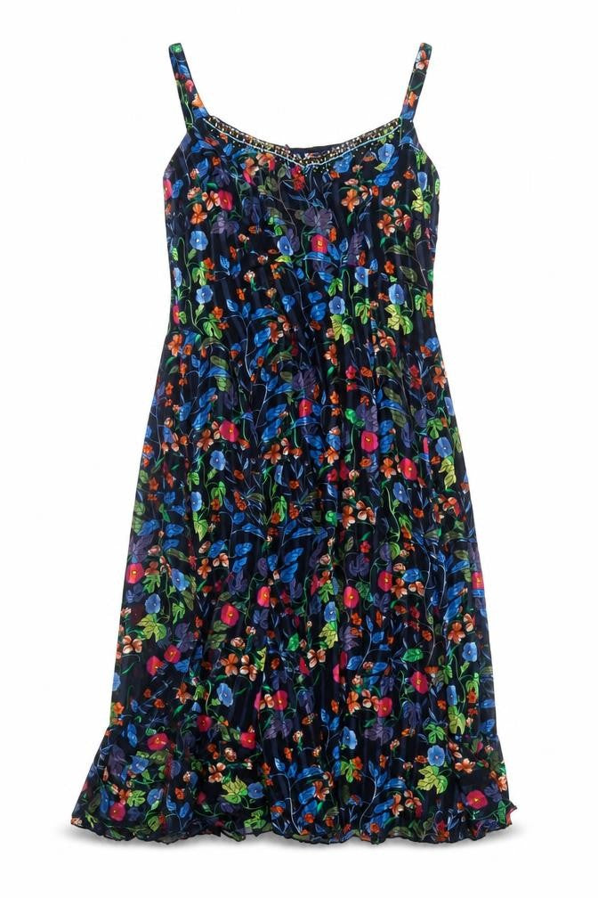 Marks and Spencer Womens Multicoloured Geometric Polyester A-Line Size 10 V-Neck Pullover