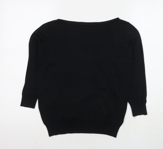 Womens UK Size 14 NEXT Black Pullover Jumper