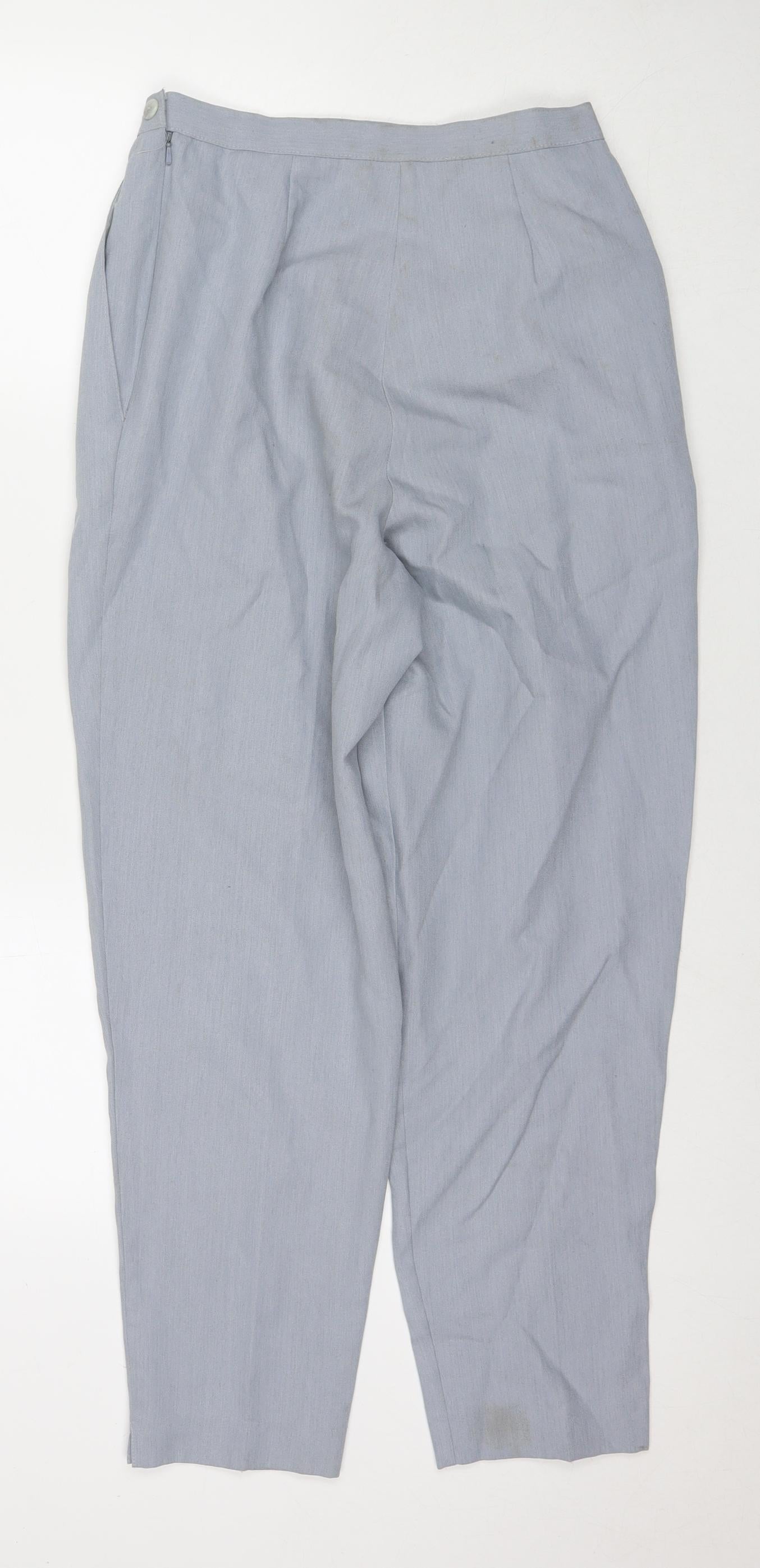 Womens UK Size 12 Marks and Spencer Regular Fit  Grey Trousers