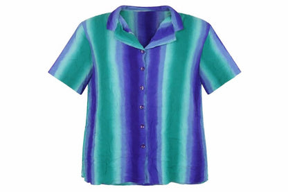 Womens UK Size 20 Design Essentials Multicoloured Basic Button-Up