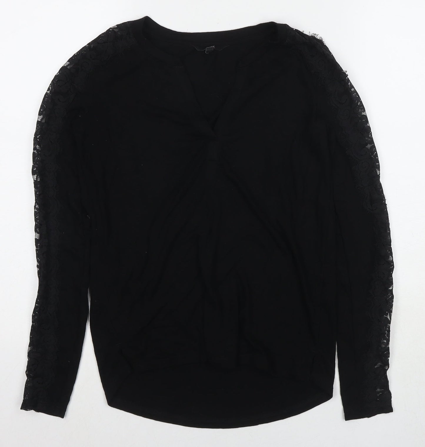 Womens UK Size 6 NEXT Black Basic Blouse