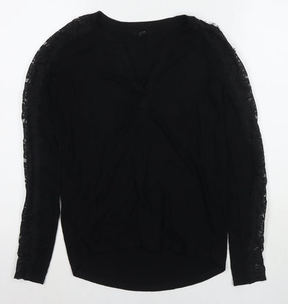 Womens UK Size 6 NEXT Black Basic Blouse