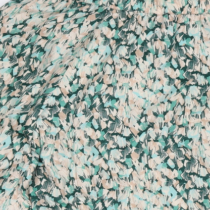 H&M Womens Multicoloured Geometric Polyester Maxi Skirt Size L Tie