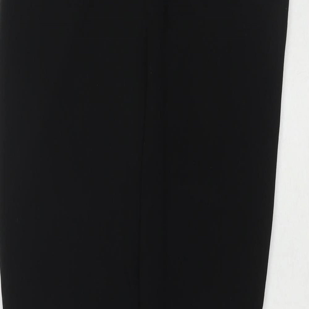 New Look Womens Black Polyester Trousers Size 6 L29 in Regular - Leg detail