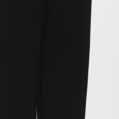 New Look Womens Black Polyester Trousers Size 6 L29 in Regular - Leg detail