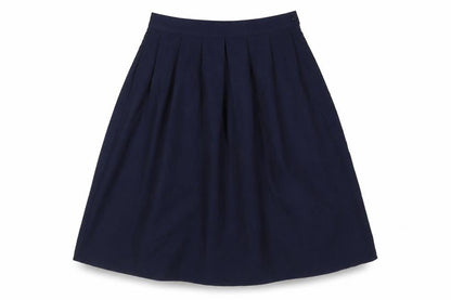 Nightingales Womens Blue Polyester Pleated Skirt Size 16 Zip