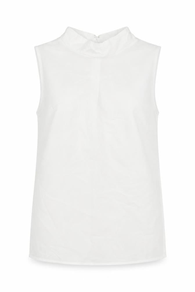 Womens UK Size XS French Connection White Basic Tank