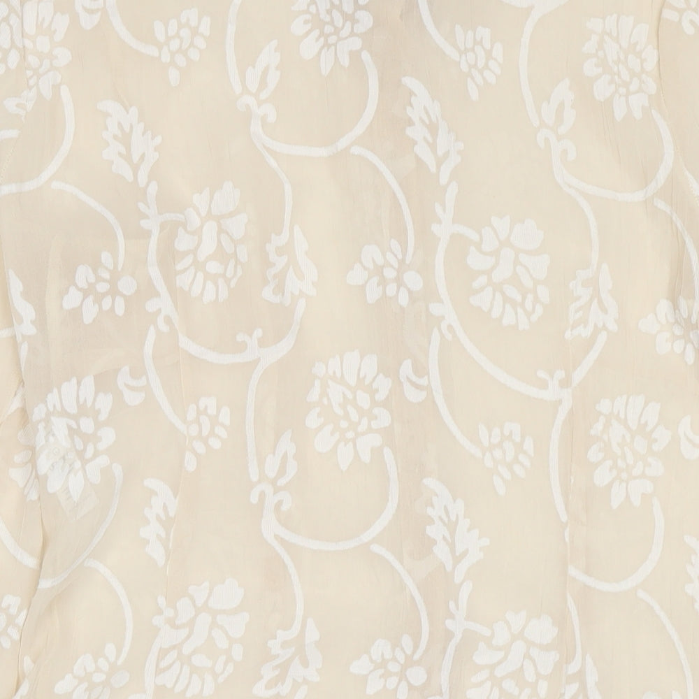 Womens UK Size 14 NEXT Beige Tunic Button-Up