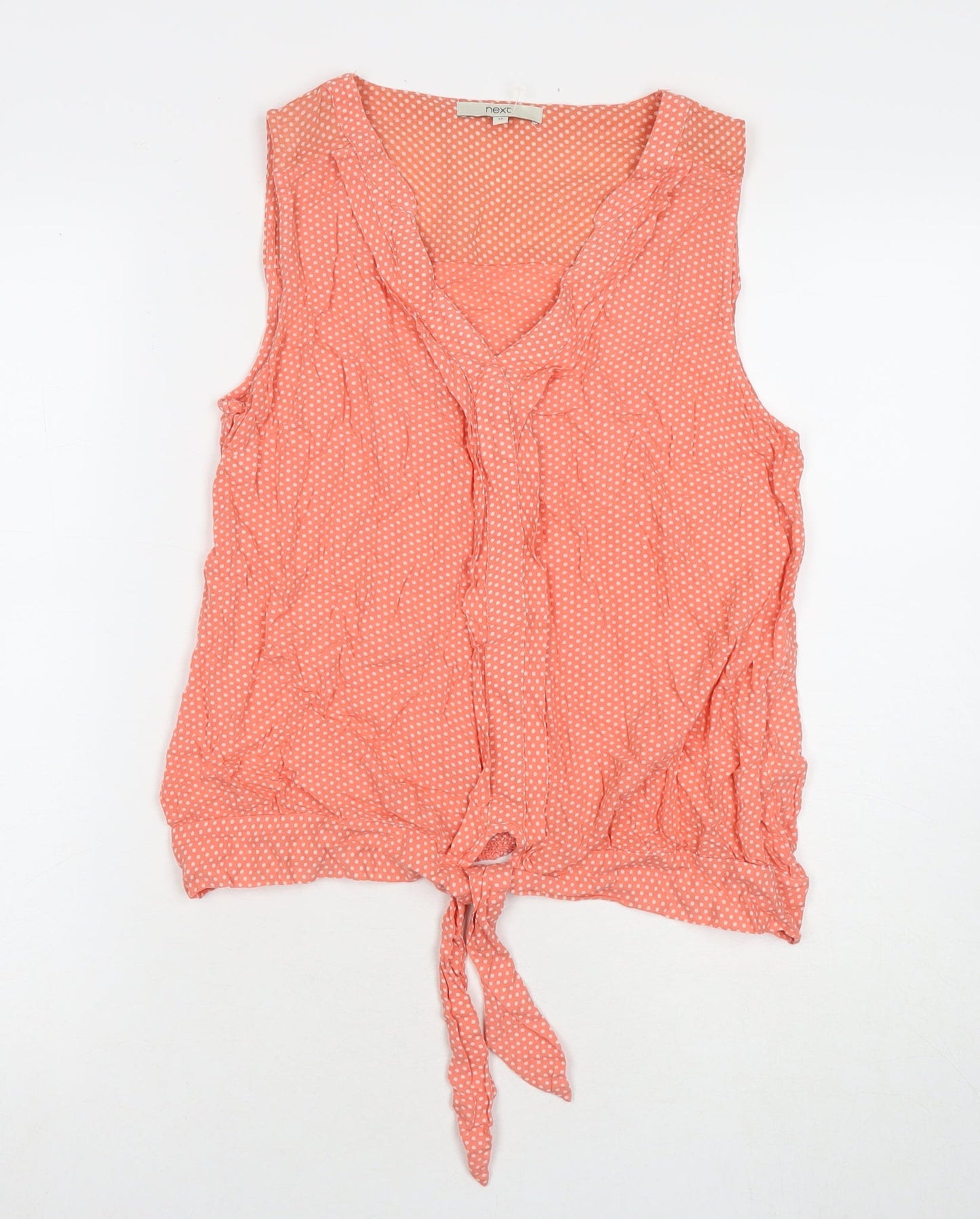 Womens UK Size 12 NEXT Orange Basic T-Shirt