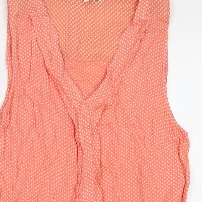Womens UK Size 12 NEXT Orange Basic T-Shirt
