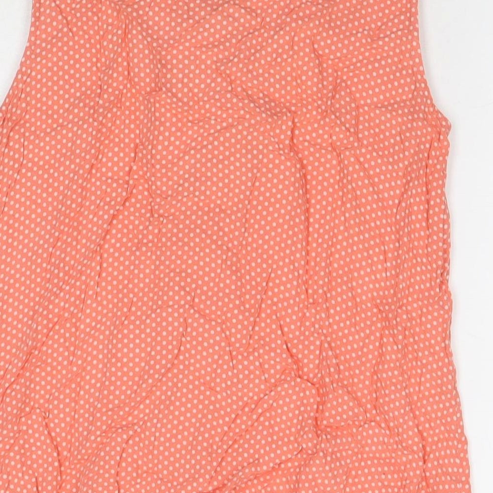 Womens UK Size 12 NEXT Orange Basic T-Shirt