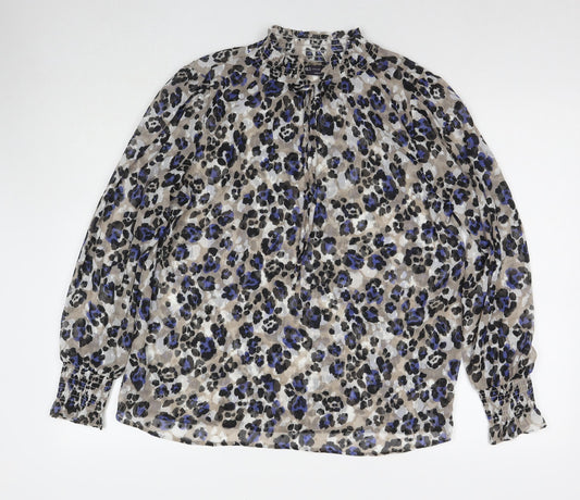 Womens UK Size 10 Marks and Spencer Multicoloured Basic Blouse