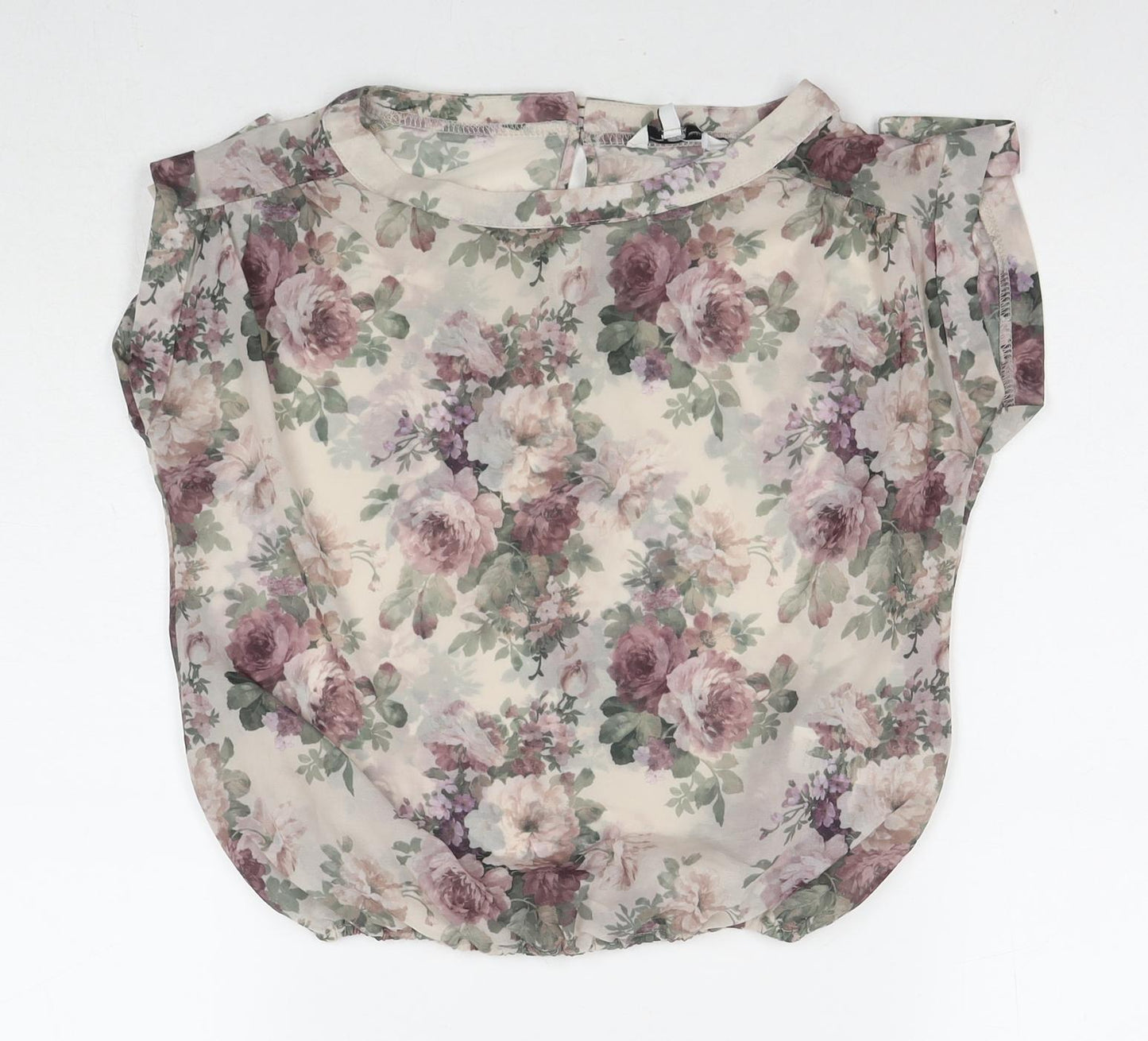 Womens UK Size 8 New Look Multicoloured Basic Blouse