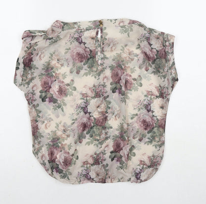 Womens UK Size 8 New Look Multicoloured Basic Blouse