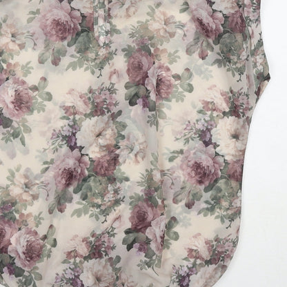 Womens UK Size 8 New Look Multicoloured Basic Blouse