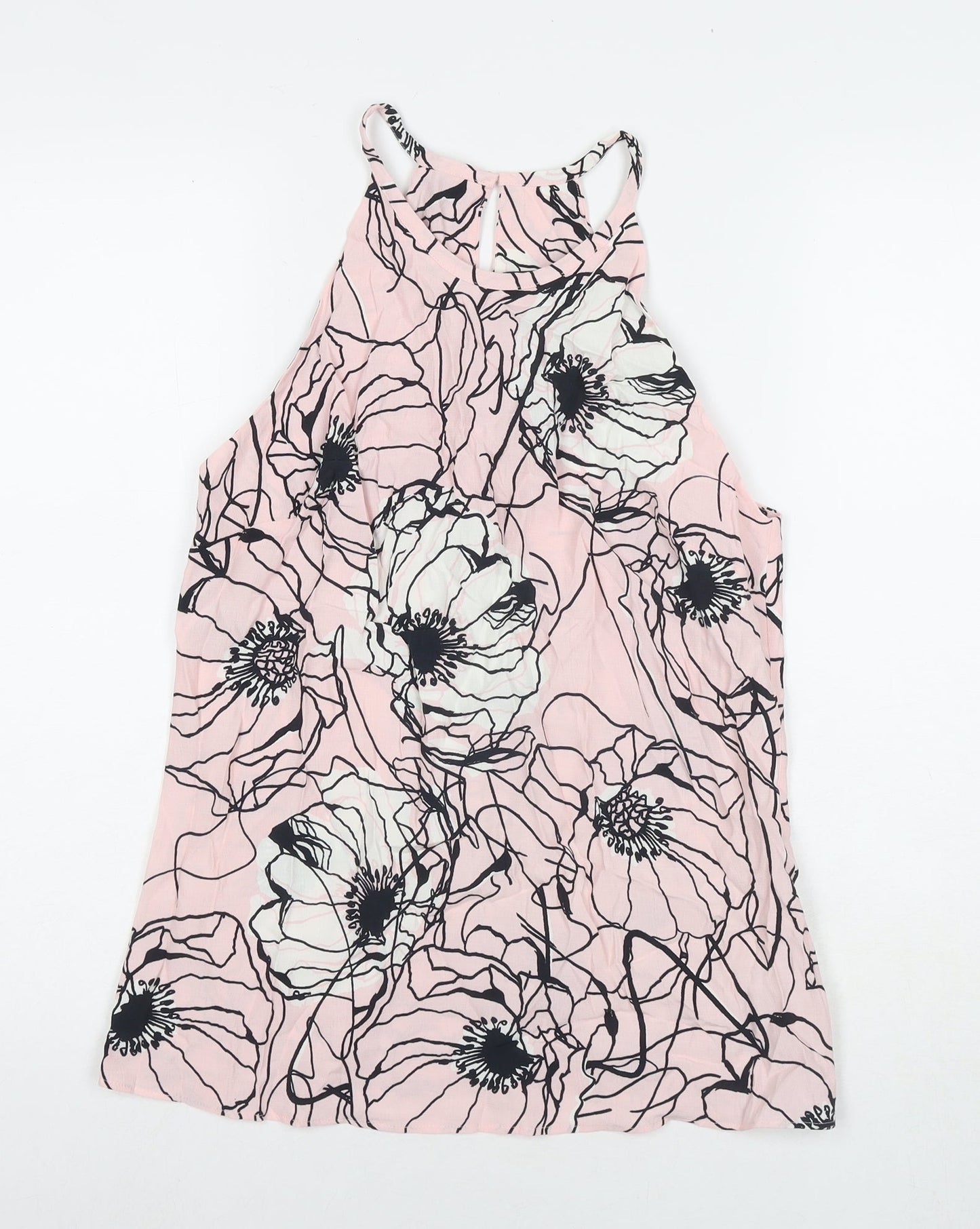 Womens UK Size 10 Marks and Spencer Pink Basic Tank