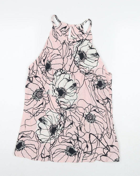 Womens UK Size 10 Marks and Spencer Pink Basic Tank