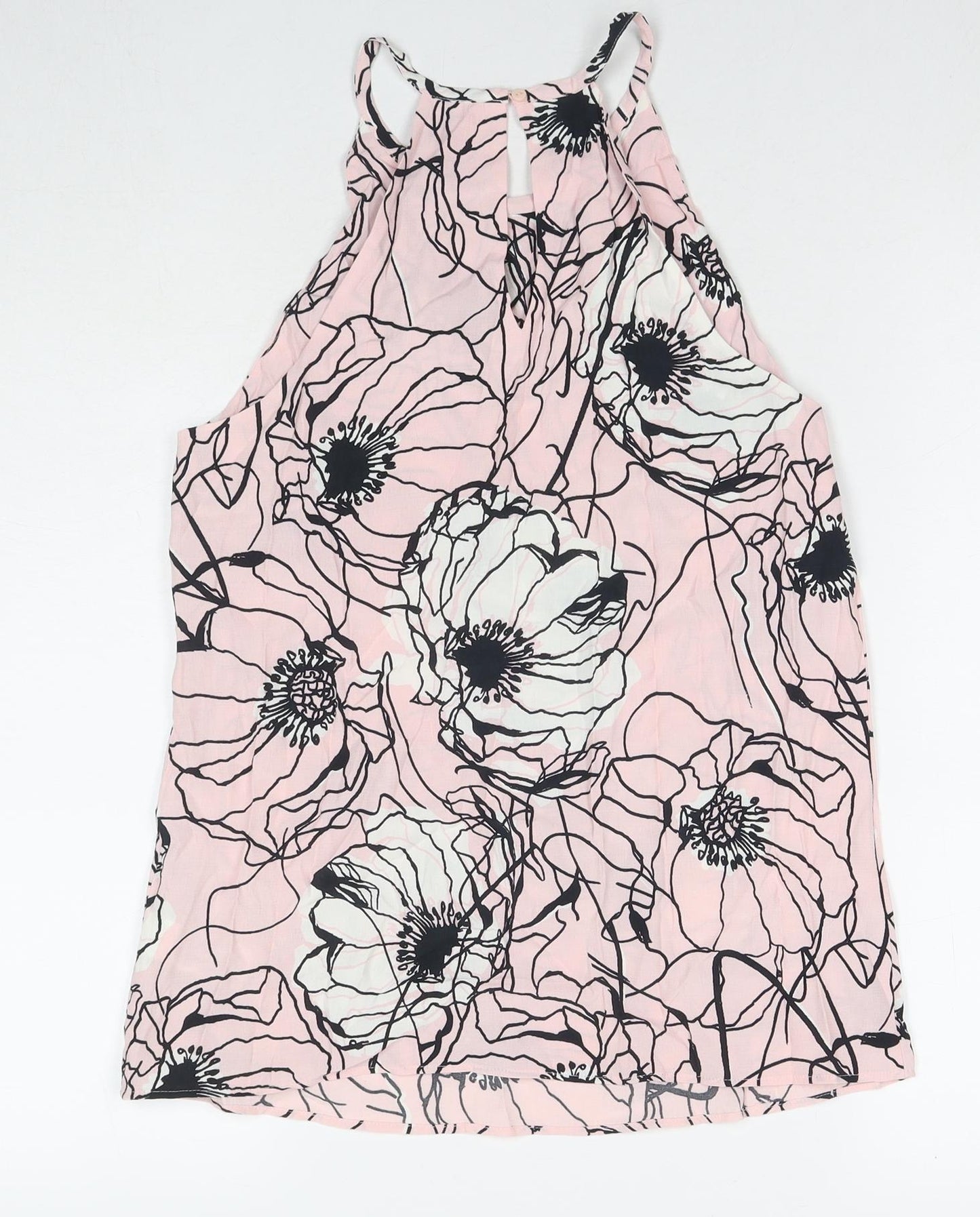 Womens UK Size 10 Marks and Spencer Pink Basic Tank