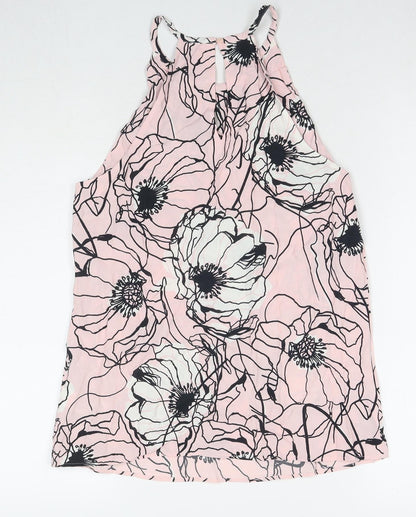 Womens UK Size 10 Marks and Spencer Pink Basic Tank