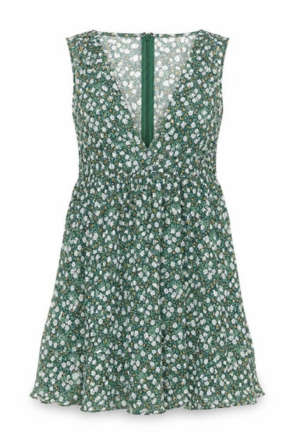 Womens UK Size S Motel Green Basic Tank