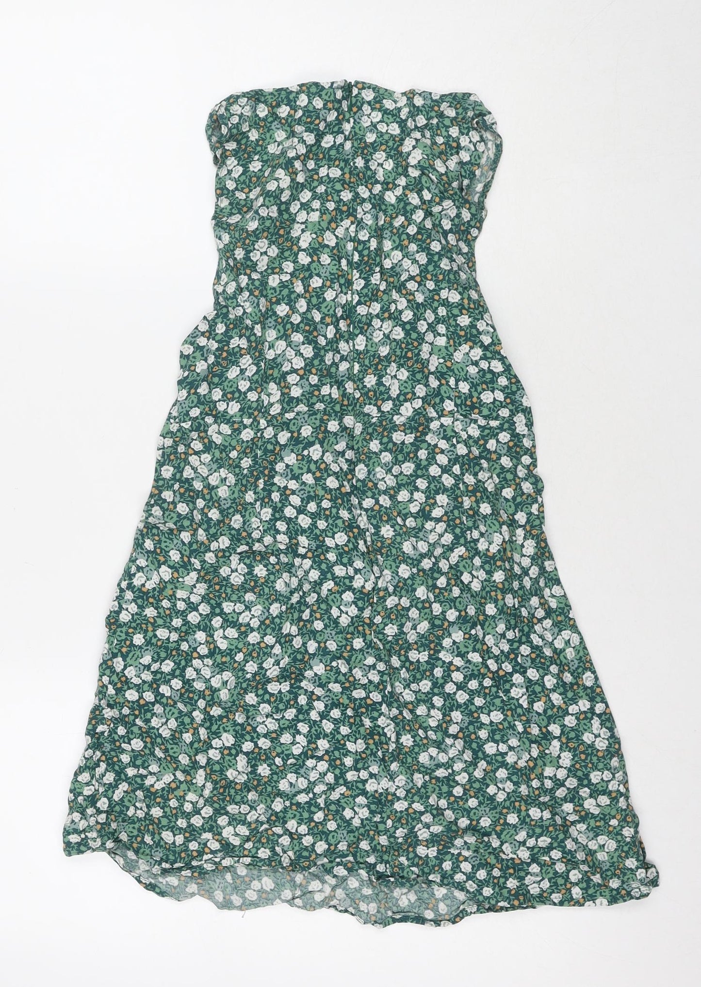 Womens UK Size S Motel Green Basic Tank