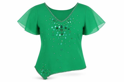 Womens UK Size 14 Together Green Basic Blouse
