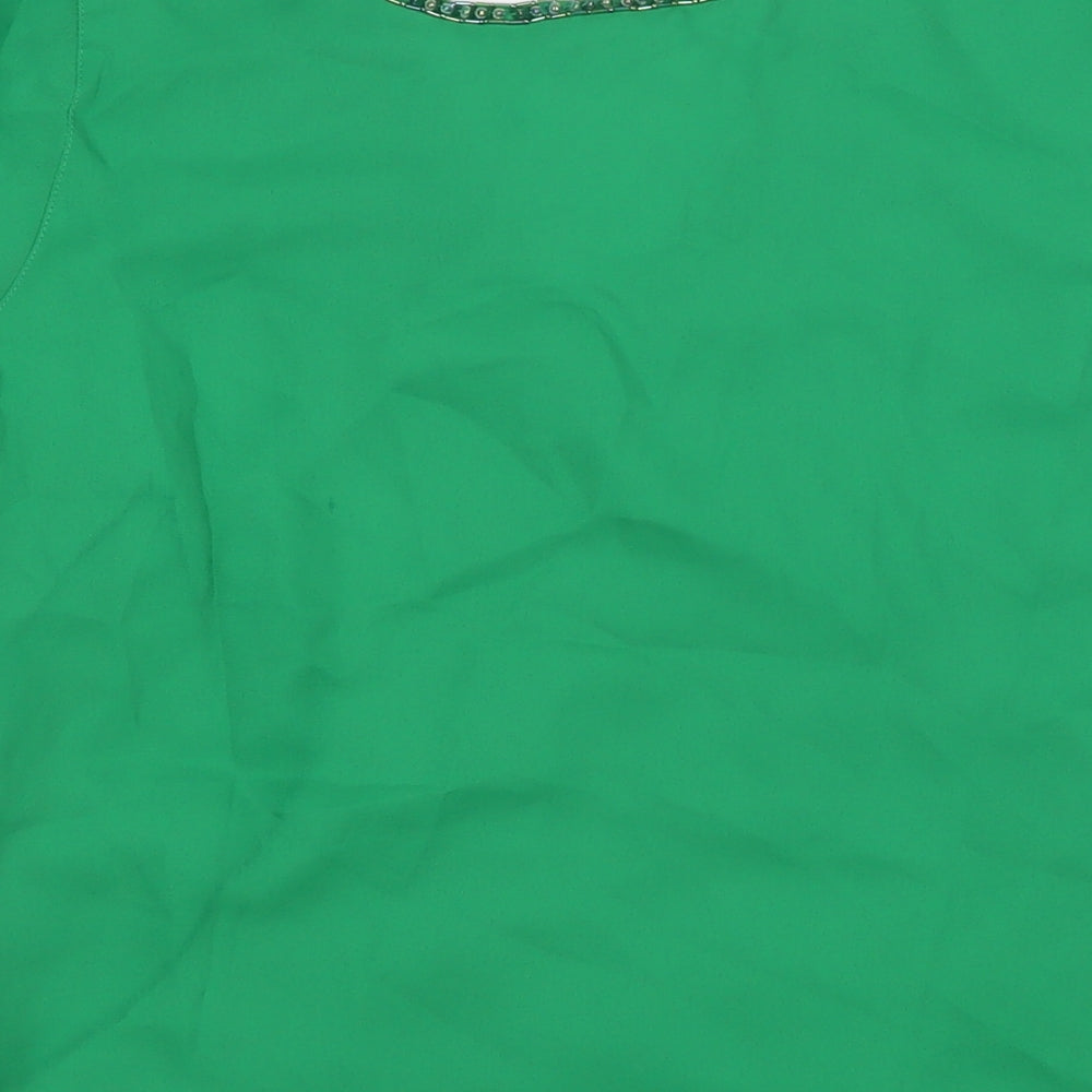 Womens UK Size 14 Together Green Basic Blouse