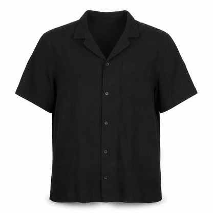 Womens UK Size L Marks and Spencer Black Basic Button-Up