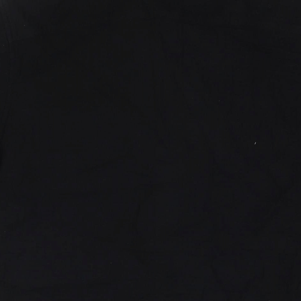 Womens UK Size L Marks and Spencer Black Basic Button-Up