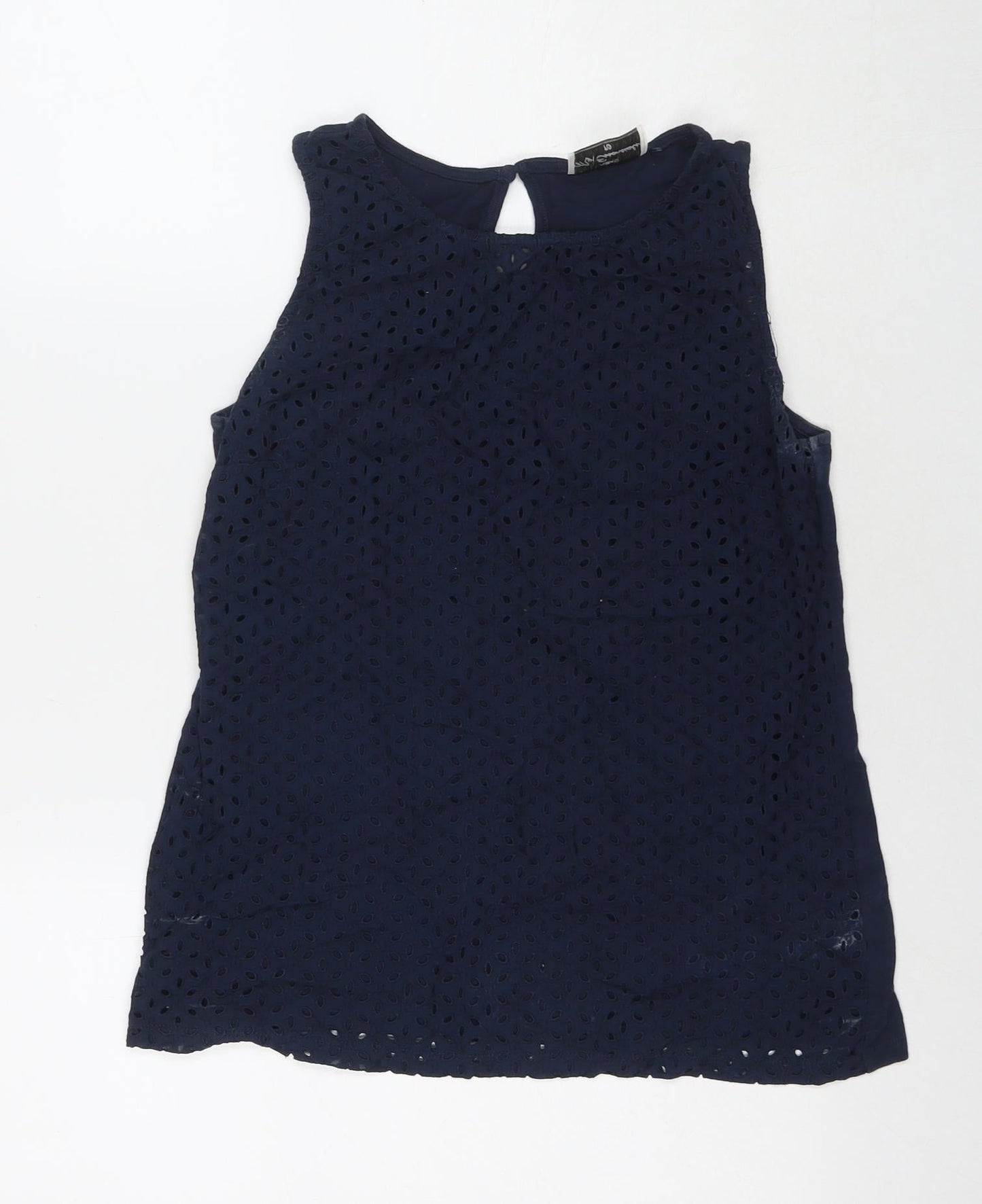Womens UK Size 10 NEXT Blue Basic Tank