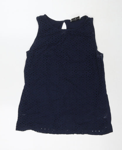Womens UK Size 10 NEXT Blue Basic Tank